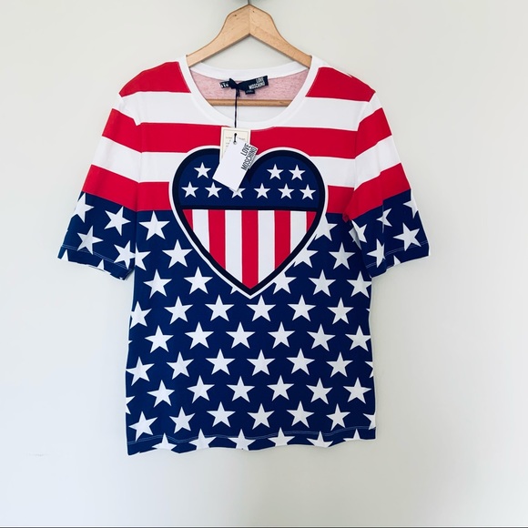 Love Moschino Love In The USA T-shirt